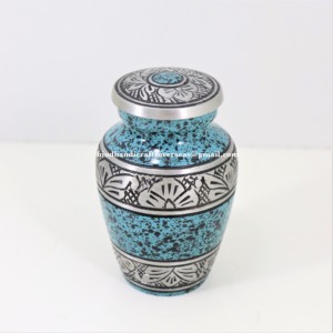 Urnas de cremación modernas en relieve únicas clásicas hechas a mano de estilo americano elegante pequeño recuerdo personalizado para restos cremados - Product Image 3