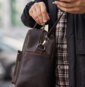 Personalized <b>Leather</b> Laptop Messenger <b>Briefcase</b> Men, Monogram Cross Body Computer Sling Gifts for Him <b>Leather</b> <b>Briefcase</b> Man - Product Image 2