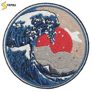 Parches bordados de colores personalizados para deportes de Tepra, el mejor vendedor, flor única, corazón impreso, prendas de plástico de PVC, tela para planchar - Product Image 3