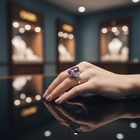 Bague en argent 925 avec améthyste ovale, cadeau de fiançailles, de mariage ou d'anniversaire, symbole chrétien, sertie en canal, design minimaliste pour