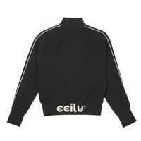 Chaqueta recortada atlética retro Ropa deportiva elástica ligera con cremallera para gimnasio Yoga Pilates y Pickleball Gym Top