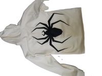 Dernière Tendance : Sweat à Capuche Classique 100% Qualité avec Broderie 3D Crâne d'Araignée, Effet Délavé, Coupe Ample Personnalisable, Hiver, 100% Imperméable