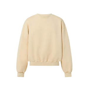 Sudadera de Algodón 100% para Hombre, Cuello Redondo, Felpa, Gruesa, Holgada, Suave, Básica, de Alta Calidad - Product Image 1