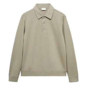 Coupe-vent col polo surdimensionné Offre Spéciale pour hommes grande taille sweats à capuche et sweatshirts unis coupe classique pour les jours froids sweats - Product Image 3