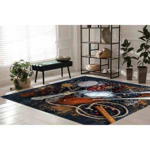 Tapis imprimé aux couleurs vives, design 3D moderne pour bureau, cuisine, salle à manger, tapis fin non tissé - Product Image 3