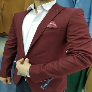 Estilo moderno Hombres Blazer Slim Fit Chaqueta casual Diseño de un solo botón - Product Image 5