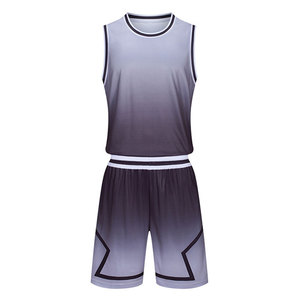 Uniformes de basket-ball personnalisés en gros, impression par sublimation, 100% polyester respirant, ensembles d'uniformes d'équipe - Product Image 1