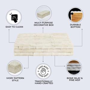 Estuche de Joyería Artesanal de Madera con Incrustaciones de Hueso, Caja Decorativa Premium - Product Image 2