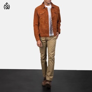 Veste en jean pour hommes, couleur unie, matériau de haute qualité, tenue décontractée, boutonnée, conception disponible en gros, veste d'hiver - Product Image 5