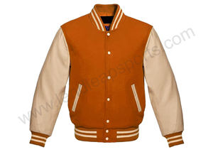 Vente en gros Fabricant de vestes varisty à broderie en chenille Bomber de baseball Veste universitaire en cuir Letterman Crop - Product Image 2