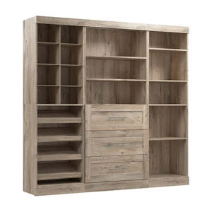 Sistema organizador de armario de 86 W de lujo, muebles de dormitorio de madera de Vietnam - Product Image 1