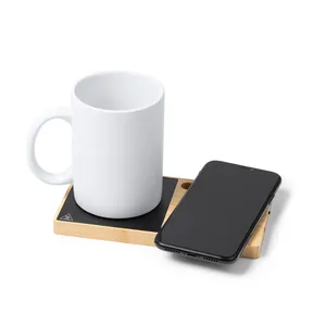Scaldacaffè e Tazza in Bambù Personalizzabili - Gadget Unici - Product Image 2