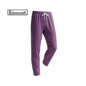 กางเกงเลานจ์ปิดด้วยเชือกผูกกลางสำหรับผู้ชายกางเกงสีเหลืองระบายอากาศได้แบบลำลองสำหรับใส่อยู่บ้านผ้าคอตตอนเนื้อนุ่มทันสมัย - Product Image 5