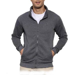 Sudadera con capucha unisex 100% algodón, tejida, con cremallera, forro transpirable, antipilling, para invierno, con aplique bordado. - Product Image 6