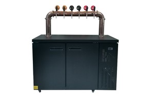 Enfriador de barriles de cerveza grande de acero inoxidable, refrigerador tipo Kegerator con grifo torre - Product Image 2