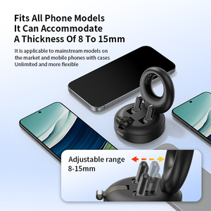 Soporte Magnético Plegable para Teléfono para Coche y Escritorio, Imanes de Neodimio N52, Base Adhesiva 3M, Ajustable en Tres Ejes, Impermeable - Product Image 6