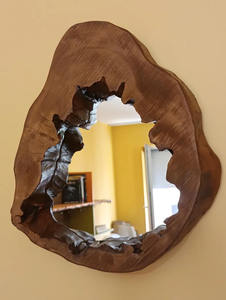 Cadre de miroir mural en bois décoratif personnalisable de qualité supérieure pour un style d'intérieur luxueux améliorant l'attrait visuel des murs - Product Image 2