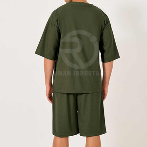 Top Premium unisexe hommes Shorts ensembles personnalisé hommes été chemise ensembles courts plage à manches courtes T-shirt et Shorts costume - Product Image 5