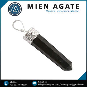 Nouvel Arrivage 2026 Pendentif Crayon en Obsidienne Noire, Pendentif Balle en Cristal Authentique en Gros pour Protection, Terrestrisation et Guérison - Product Image 6