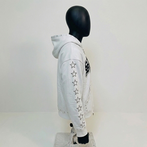 Sudadera con Pedrería Personalizada |   Sudadera con Capucha de Forro Polar de Alta Calidad para Hombre, Estilo Urbano |   Fabricante de Sudaderas con Pedrería y Logotipo Personalizado OEM/ODM - Product Image 3