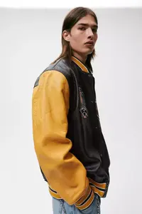 เสื้อแจ็กเก็ตผ้าแคนวาสสำหรับผู้ชายเสื้อแจ็คเก็ตผ้าวูลสำหรับฤดูหนาวปกตั้งโลโก้ได้ตามต้องการ - Product Image 6