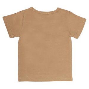 Boys Half Sleeves T-<b>Shirt</b> - Beige - Product Image 2