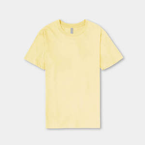 Nueva Camiseta básica de manga corta con cuello redondo de ajuste regular Camiseta de algodón con cuello redondo - Product Image 3