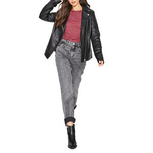 Veste en cuir à manches longues pour femmes sur mesure conception OEM personnalisée nouvelle à la mode grande taille XL approvisionnement en gros - Product Image 4