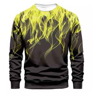 Sweatshirts coupe régulière thermiques doux pour hommes Polyester uni couleur personnalisée sublimation meilleur design hiver Basics coton mélangé - Product Image 6