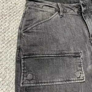 Oem-Short chic en denim déchiré pour homme, style urbain, décontracté, moyen, extensible, pour l'été - Product Image 4