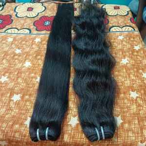 Top vente indien Super Double dessiné vierge Remy cheveux toupet lâche vague profonde droite unique donneur génie trames - Product Image 1