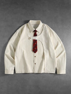 Chemise décontractée à manches longues en popeline de coton mélangé, motif floral, boutonnée, col rabattu, collection Printemps OEM - Product Image 2