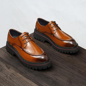 รองเท้าหนังแกะบุขนสวมใส่สบาย พร้อมเชือกผูกปรับได้และส้นกันลื่นสำหรับรองเท้าผู้ชาย - Product Image 1