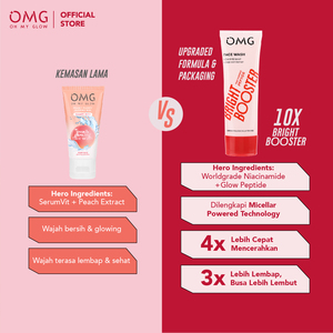 OMG Oh My Glow Bright Booster Nettoyant Visage 100 ml, Nettoyant Visage Vitamine C en Gros 50 ml pour une Peau Éclatante - Product Image 4