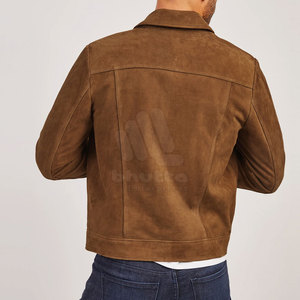 Winter Men's <b>Suede</b> Leather <b>Jackets</b> 2026 New Fashion Eco-Friendly Breathable Front Logo Customized High Quality Soft Comfort - Product Image 4
