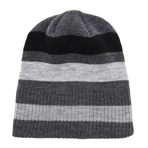 หมวกบีนนี่ผู้ชายคุณภาพสูง แบบพับขอบ สำหรับผู้ใหญ่ ขายดี ลาย jacquard ราคาถูก ระบายอากาศได้ดี พร้อมโลโก้/ลายแบบกำหนดเอง - Product Image 4