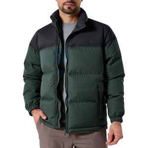 Veste matelassée épais à blocs de couleurs pour hommes manteau de ski d'hiver chaud col montant fermeture éclair à l'avant OEM conception personnalisée en vrac vente en gros - Product Image 4