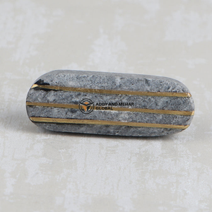 Bouton de tiroir en marbre poli de luxe, quincaillerie en pierre solide pour meubles - Moderne, durable, écologique, pour cuisine et salle de bain - Product Image 4