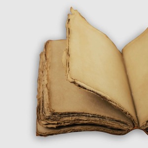 Handmade Leather <b>Journal</b> with Fabric & Paper Covers Embossed Design Creative Blank Book of Shadows Grimoire & <b>Travel</b> Notebook - Product Image 4