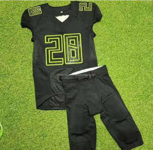 Wholesale <b>Unique</b> Quality Customized American Football Uniform Sublimation Breathable Anti-Bacterial Quick Dry Top New Style - Product Image 3