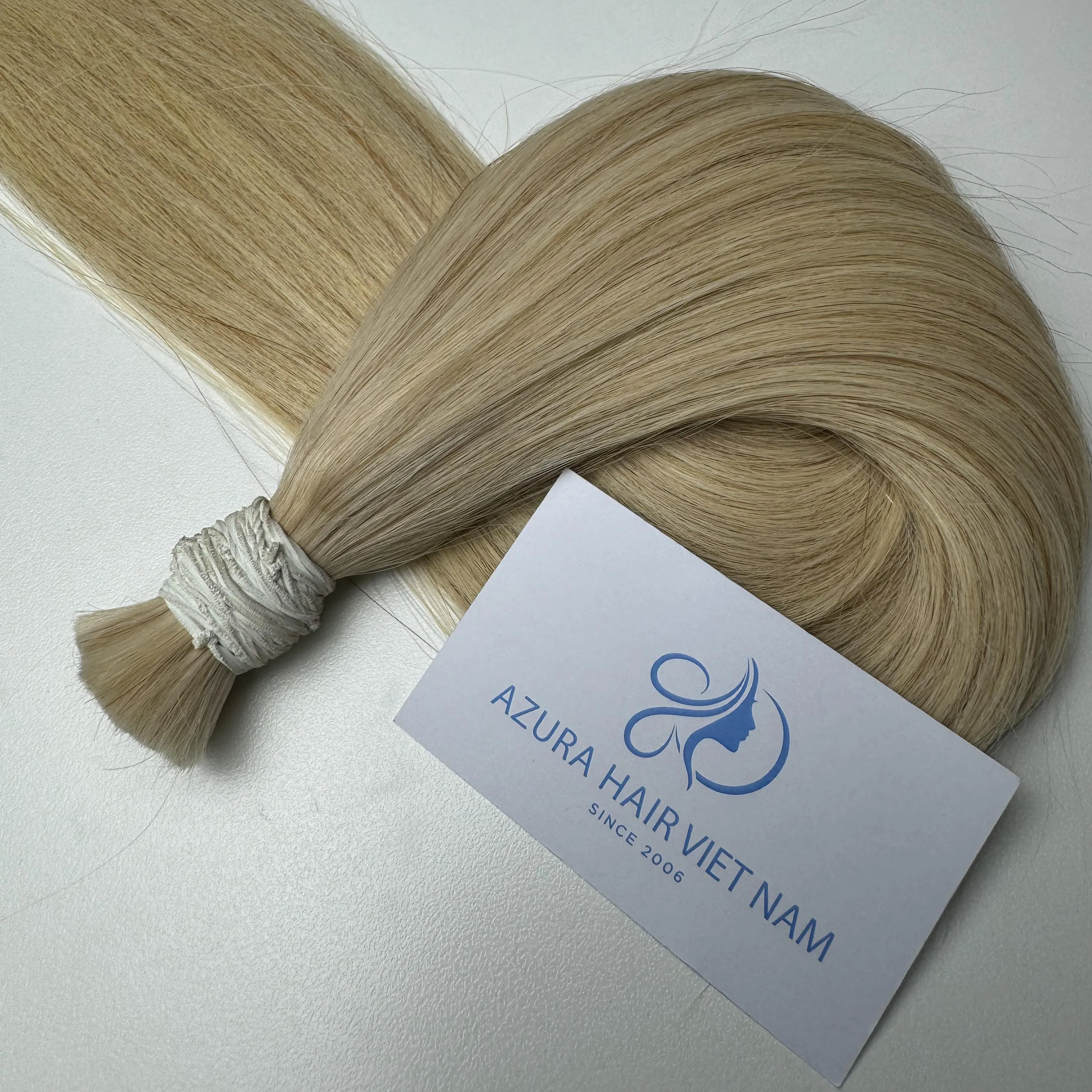 Toptan fabrika toplu saç ekleme 100% insan saçı düz #613 sarışın renk saç malzemeleri yüksek kalite