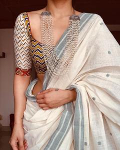 Thiết Kế Mới Của Phụ Nữ Saree Cho Đám Cưới Đảng Mặc Cao Hấp Dẫn Bông Vải Làm Nhập Khẩu Chất Liệu Bông Ấn Độ Nhà Cung Cấp - Product Image 5