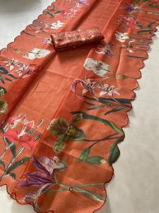 ชุดปาร์ตี้แฟนซีชุดสำหรับเจ้าสาวชุดปาร์ตี้แฟนซีชุดส่าหรีคุณภาพสูงสำหรับฤดูหนาวจากนักออกแบบชาวอินเดีย - Product Image 4