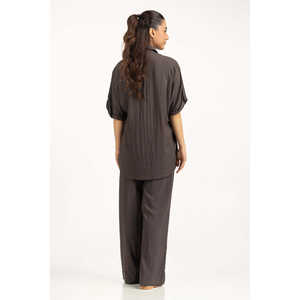 Pantalones Anchos Casuales de Cintura Media WM-COD-WS25-007B, Tela Crepé Transpirable, Corte Regular para Verano - Product Image 2