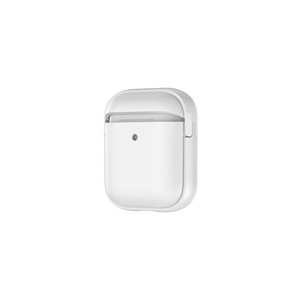 Funda de Silicona Blanca Resistente Netzy para Apple para AirPods, Funda Protectora 3D a Prueba de Golpes con Airbag, Material TPU, Funda para Auriculares - Product Image 1