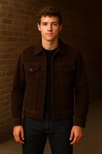 Chaqueta de Cuero de Gamuza para Hombre, Nueva Llegada, con Borlas, Ecológica, Impermeable, Resistente al Viento, de Lujo, Hecha a Mano, Textura Suave, Estilo Vintage, Cálida - Product Image 2