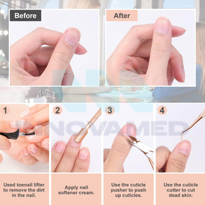 Coupe-cuticules professionnel en acier inoxydable incurvé tendance, ouverture large, antirouille, prise confortable, différentes tailles - Product Image 6
