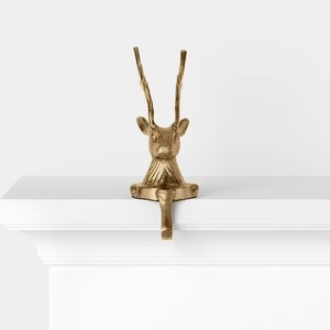 Soporte de calcetín de Navidad de Metal de Venta caliente copo de nieve Santa Reno trineo decorativo vacaciones chimenea soporte - Product Image 3