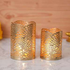 Candelabro de Metal hecho a mano con diseño de flor, decoración para el hogar y la Oficina, boda, fiestas, eventos, decoración - Product Image 6