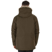 Chaqueta Parka de Tela para Hombre, Estilo Nuevo, Transpirable, Color Verde Oliva Oscuro, con Chaqueta Parka Cómoda para Hombre
